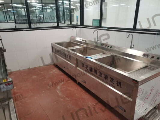 Машина для стирки овощей и фруктов из нержавеющей стали с озоном мощностью 200-400 кг/час