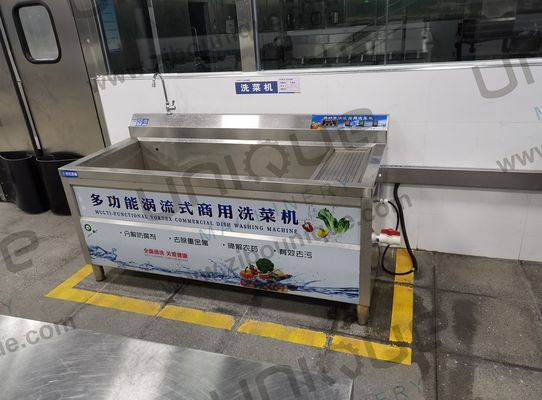 Машина для стирки овощей и фруктов из нержавеющей стали с озоном мощностью 200-400 кг/час